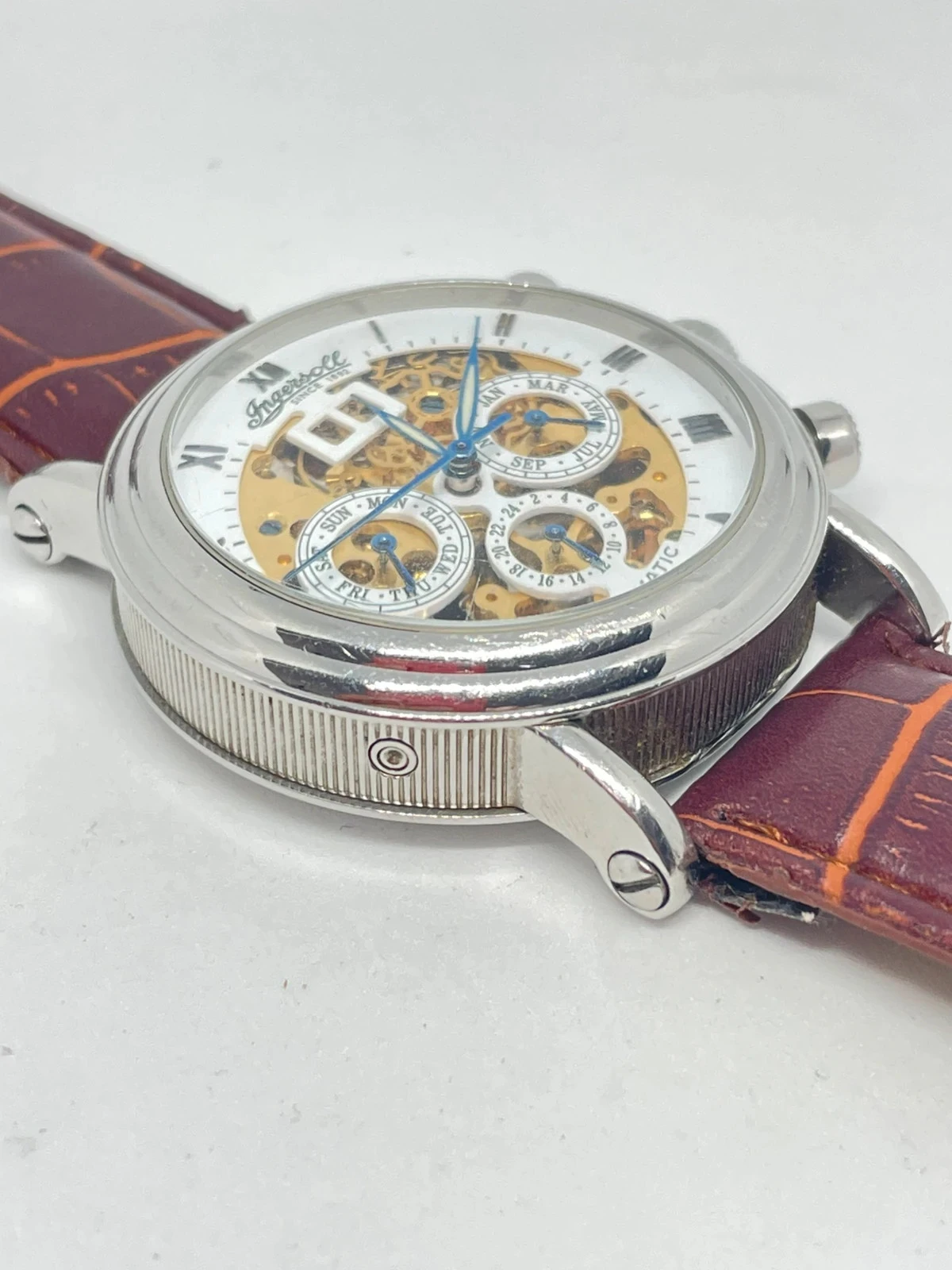 Relógio Ingersoll automático skeleton edição limitada – calendário 24 h, mês e dia – photo 13